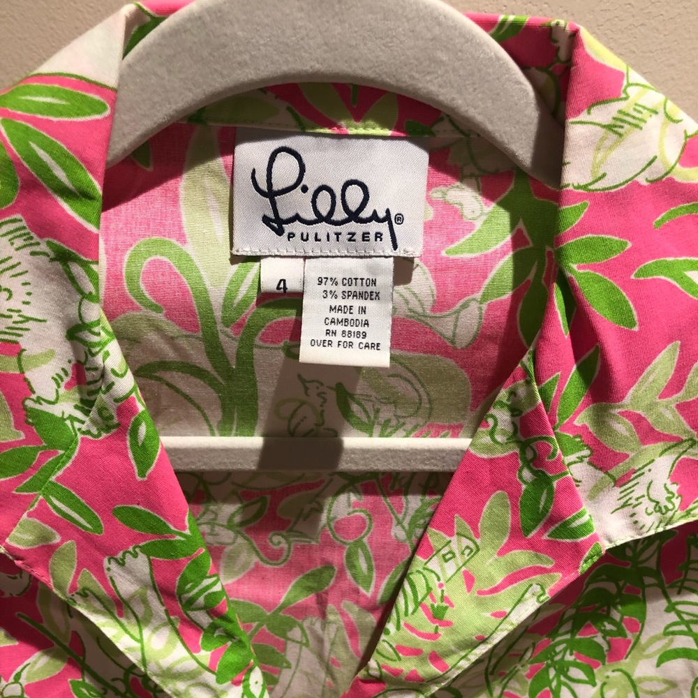 Lilly Pulitzer button down dress - small.